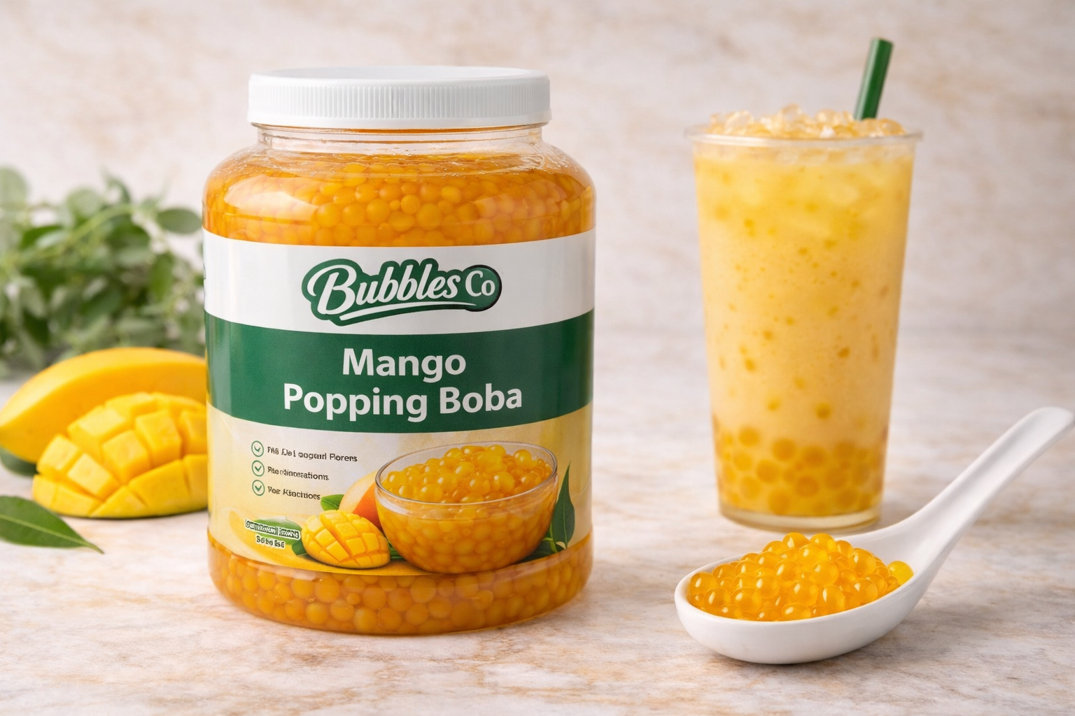 Mango Popping Boba